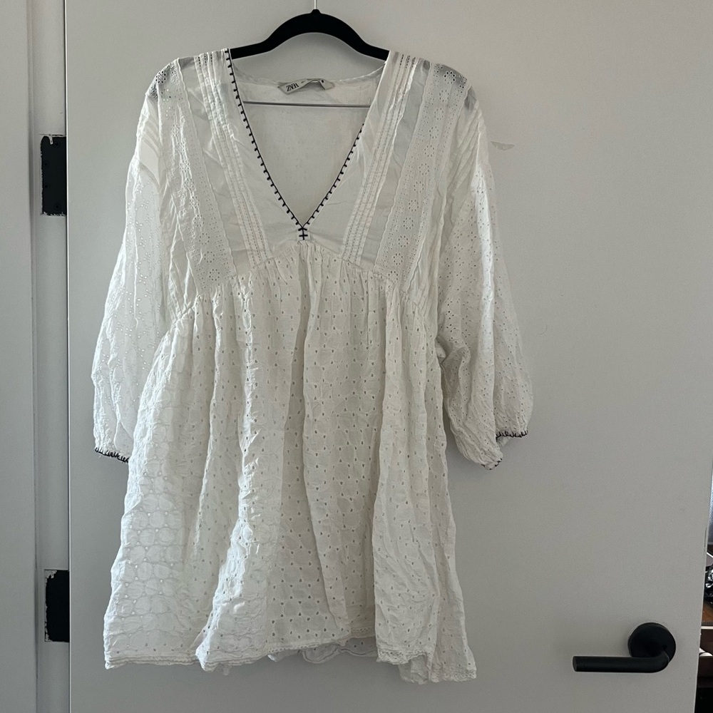 White eyelet Dress